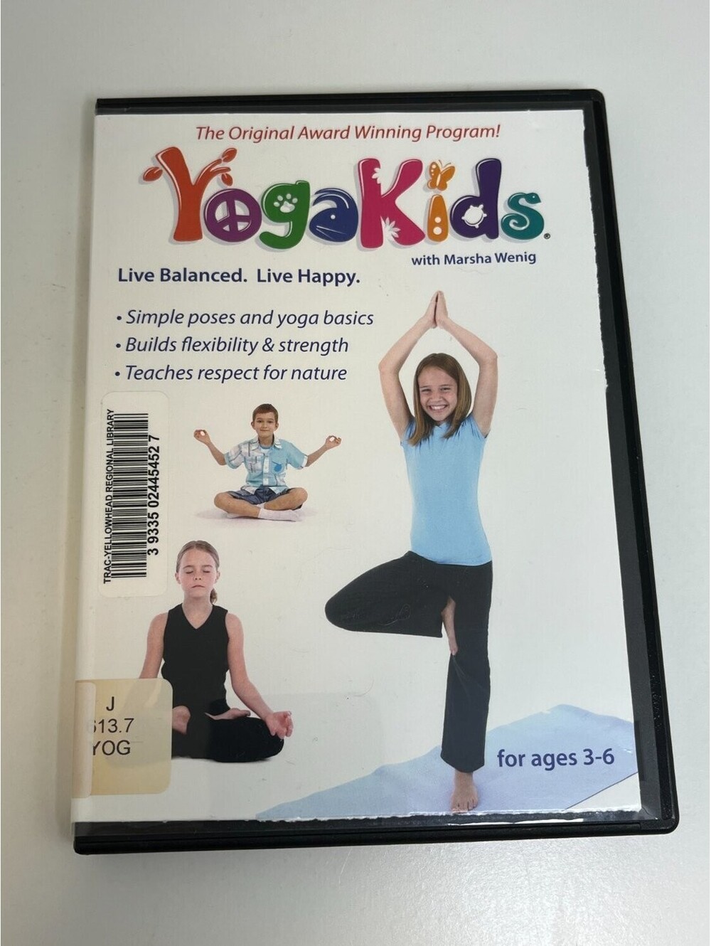 Yoga Kids: Live Balanced. Happy. DVD Marsha Wenig Children's